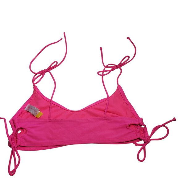 No Boundaries Junior's Hot Pink Barbiecore Corset Side String‎ Swim Bikini Top L - Picture 4 of 4